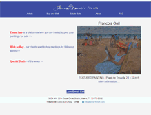 Tablet Screenshot of anne-french.com